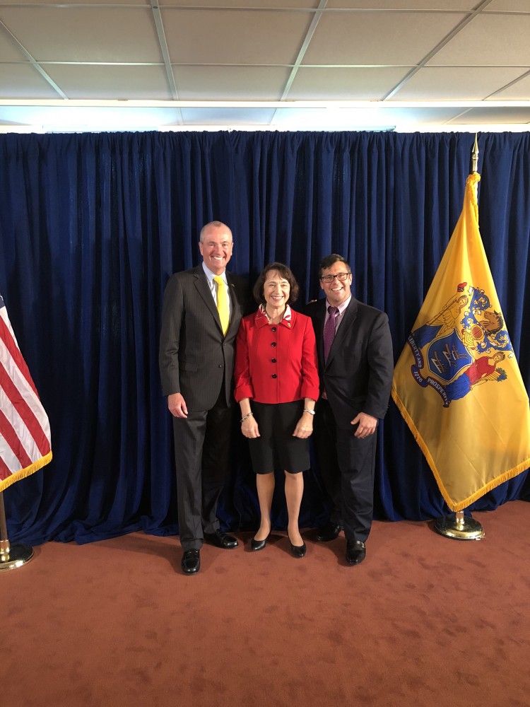 Governor Phil Murphy, Ed Potosnak, and Commissioner Catherine McCabe.